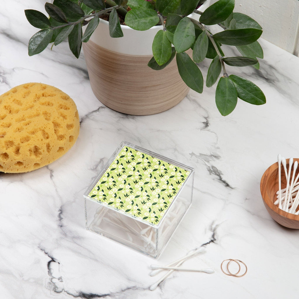 Design by Spark Matcha Tea Florals Acrylic Box