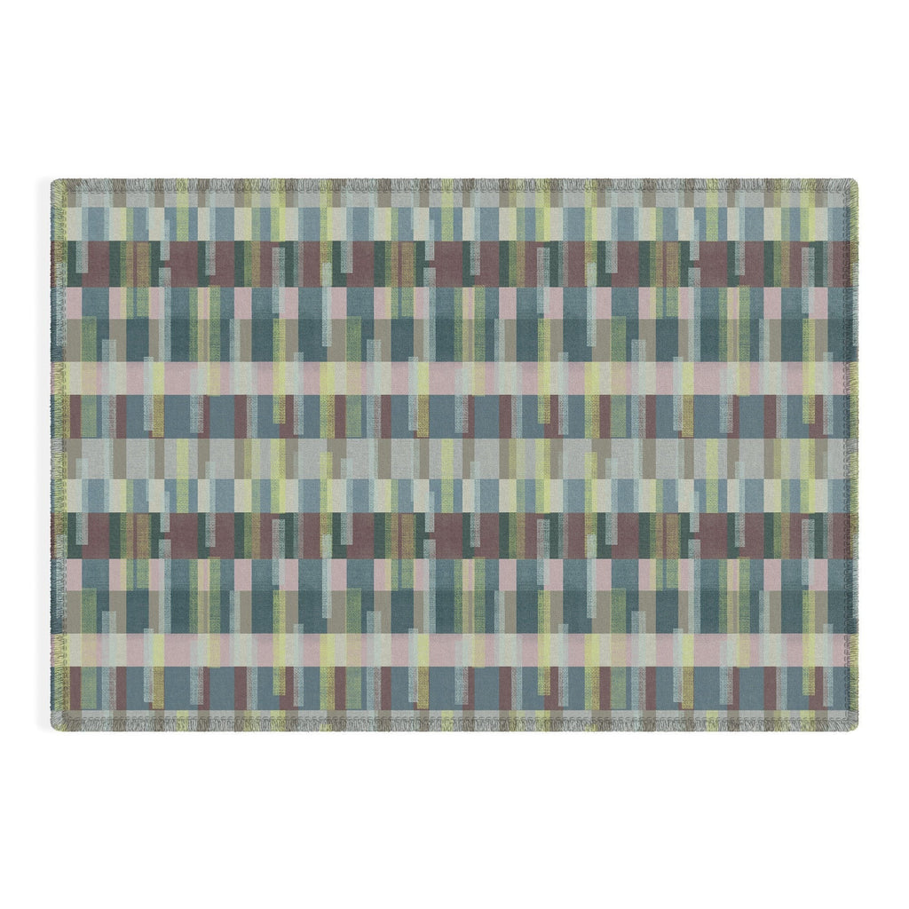 Marta Barragan Camarasa Dynamic Linear Blocks Outdoor Rug