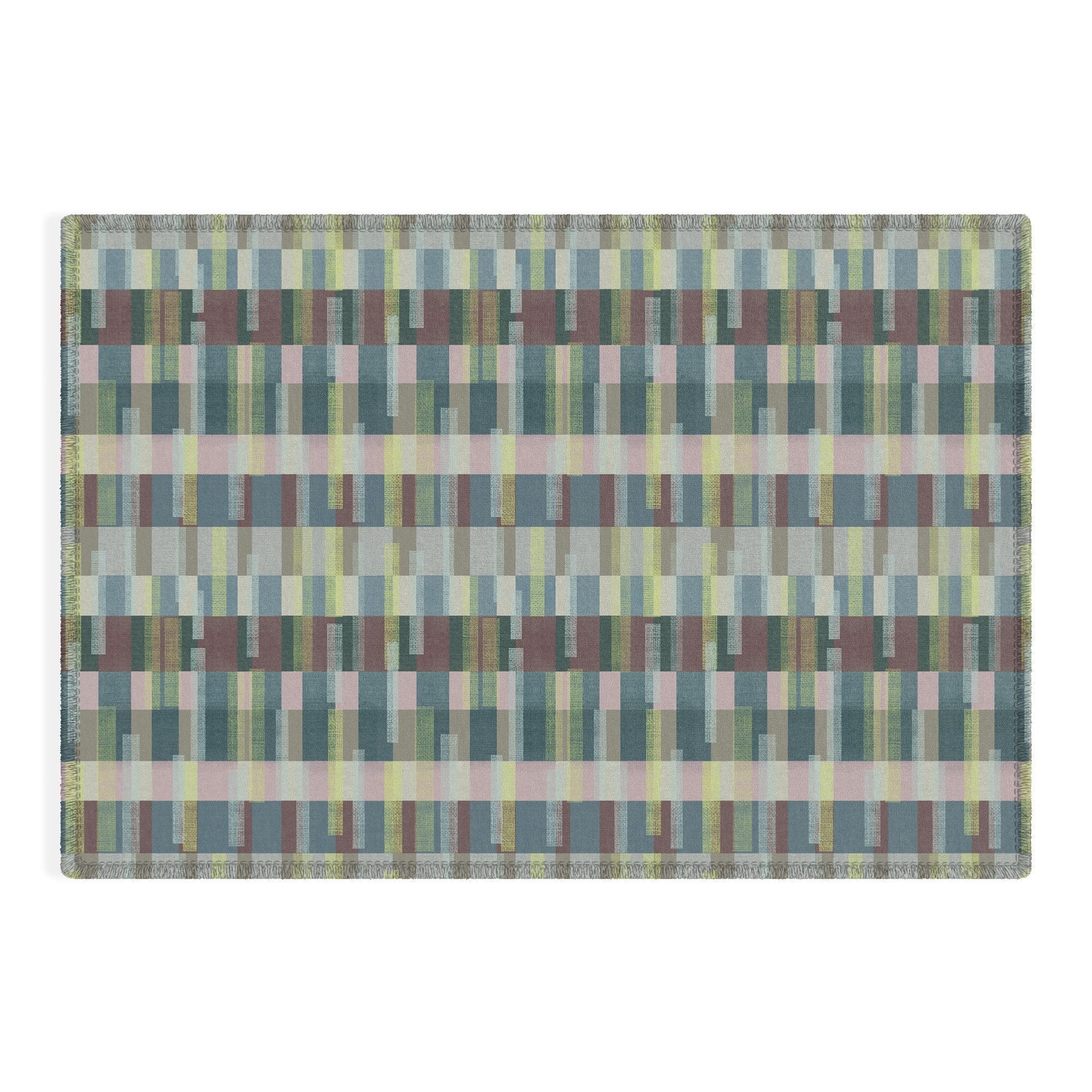 Marta Barragan Camarasa Dynamic Linear Blocks Outdoor Rug
