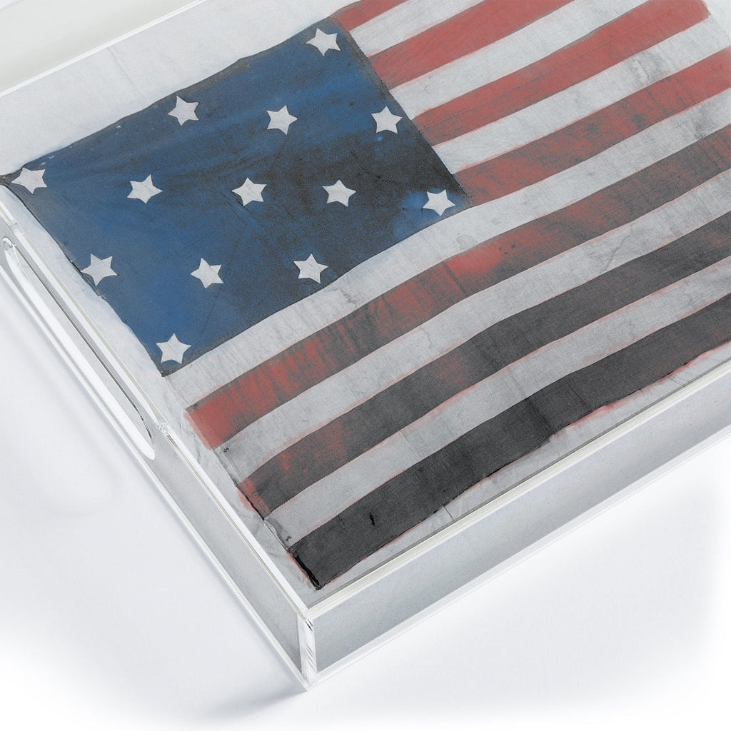 DENY Designs Flag Attributed to Elizabeth Schuyler Hamilton Acrylic Tray