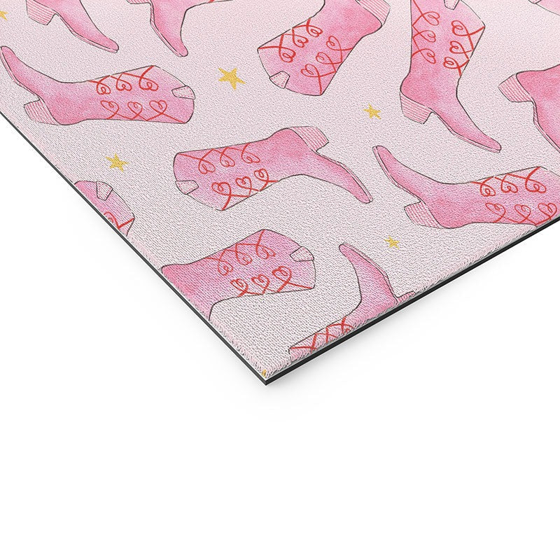 Love_Ryming Stars and Boots Welcome Mat