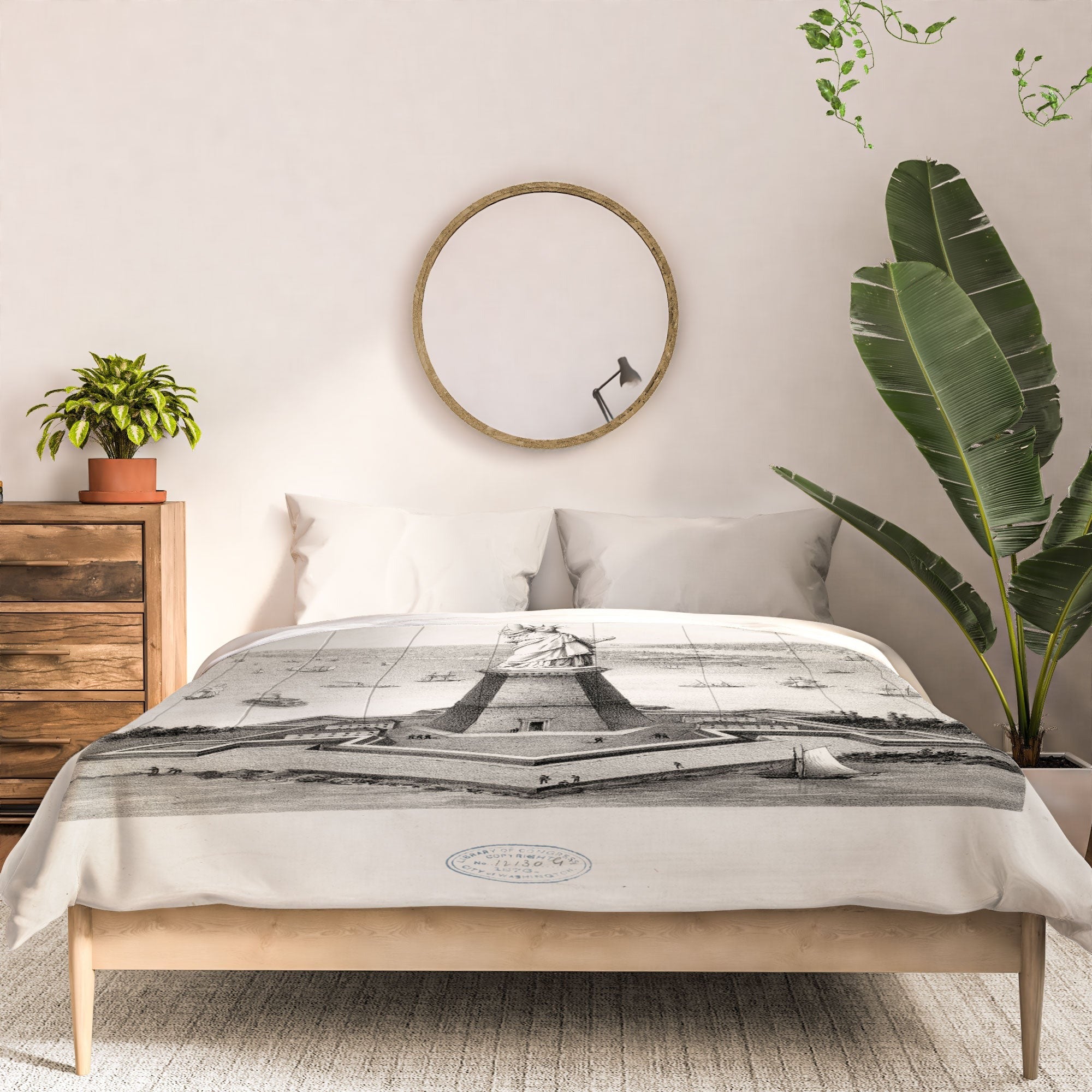 DENY Designs Vintage Lady Liberty Comforter