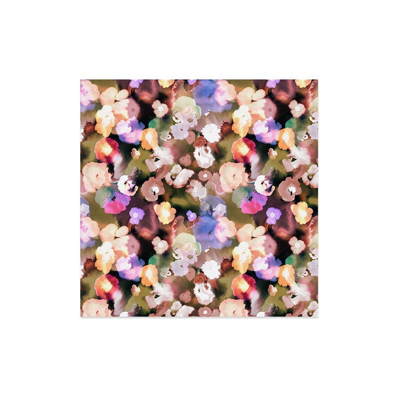 Ninola Design Botanic Retreat Ombre Abstract Watercolor Flowers Pink gold Art Print