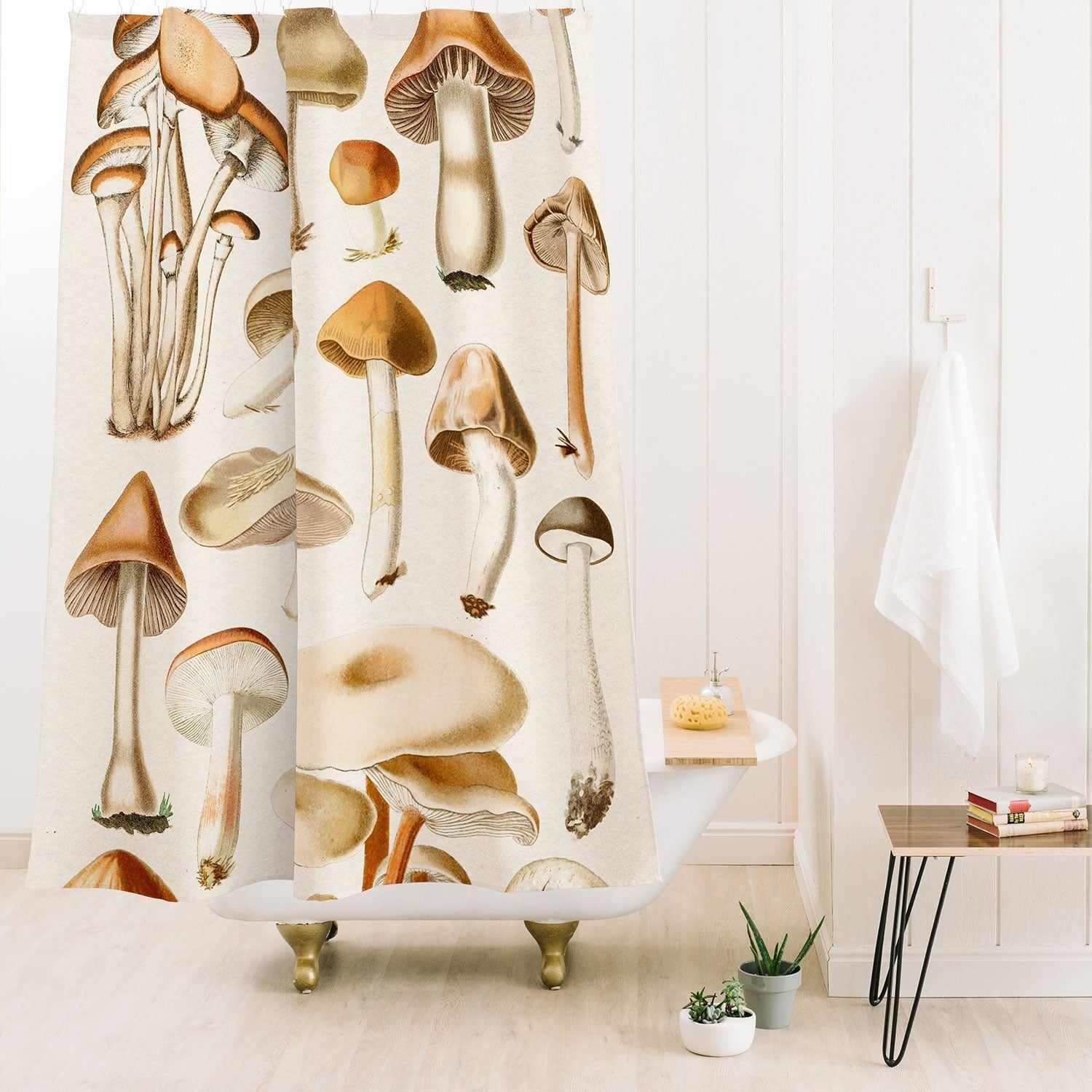 Gal Design Mushrooms Collection Shower Curtain