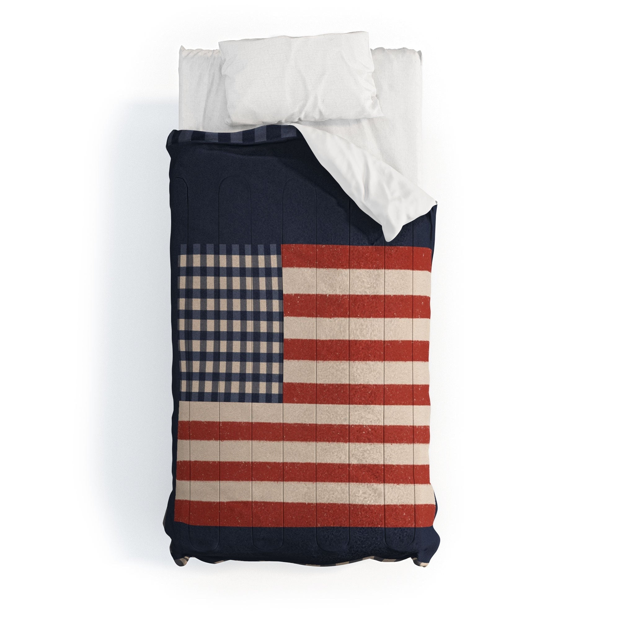 DENY Designs Gingham Flag Comforter