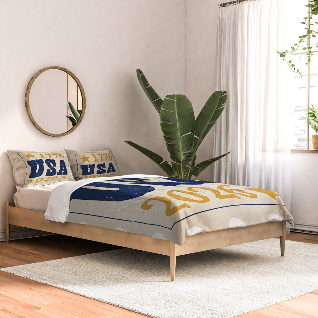 DENY Designs USA Stamp Comforter