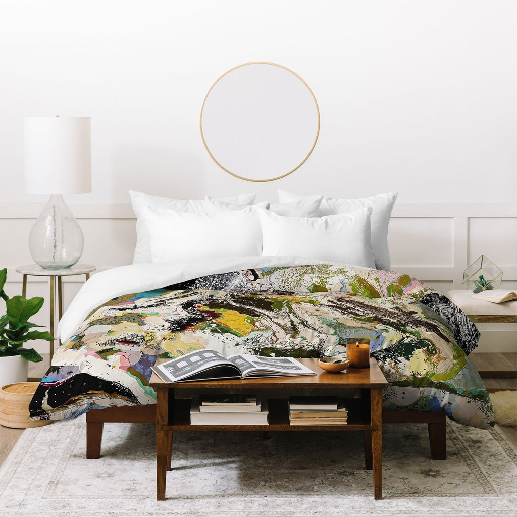 83 Oranges Echoes Beneath the Surface Duvet Cover