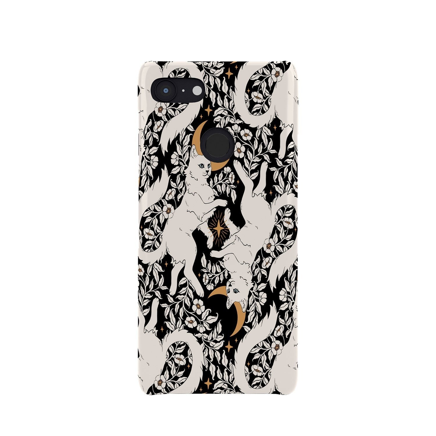 Avenie Celestial Cats Gold Phone Case