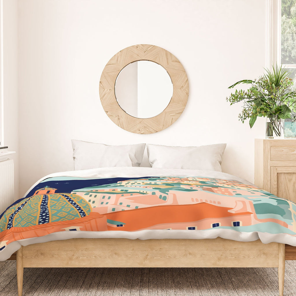 Valeria Frustaci Positano in Italy Duvet Cover