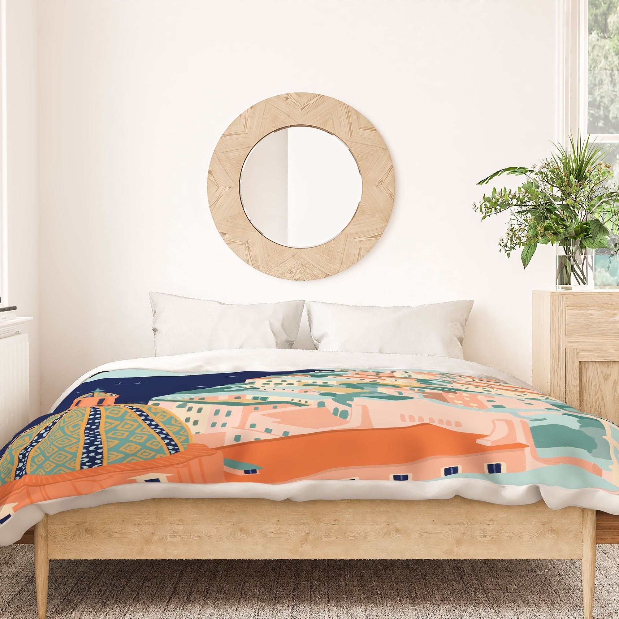 Valeria Frustaci Positano in Italy Duvet Cover