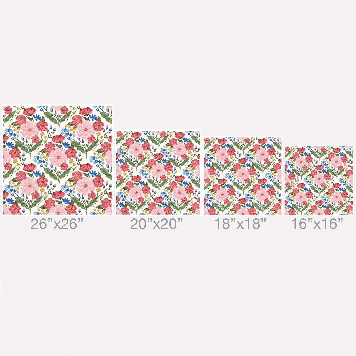 Design by Spark Wild Bloom Flowers Throw Pillow
