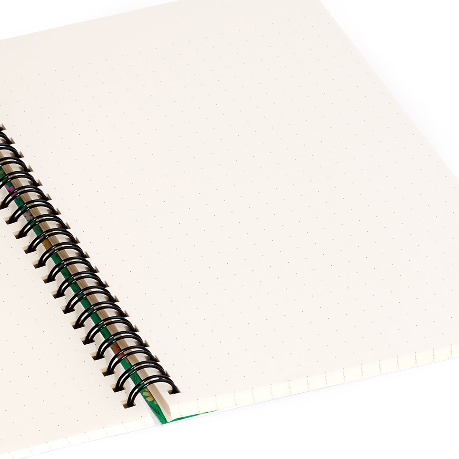 Pimlada Phuapradit Ditsy Spring Floral Green Spiral Notebook