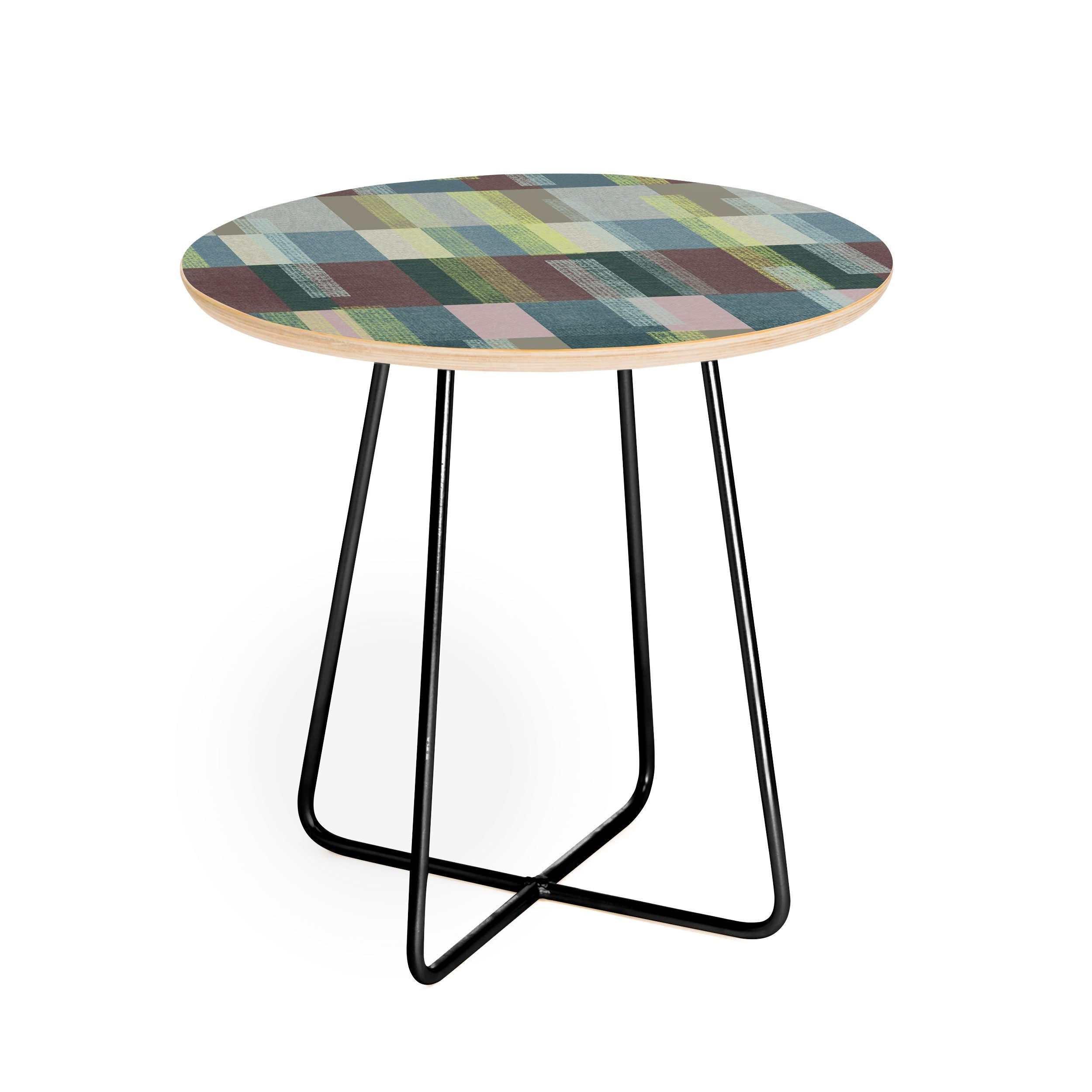 Marta Barragan Camarasa Dynamic Linear Blocks Round Side Table