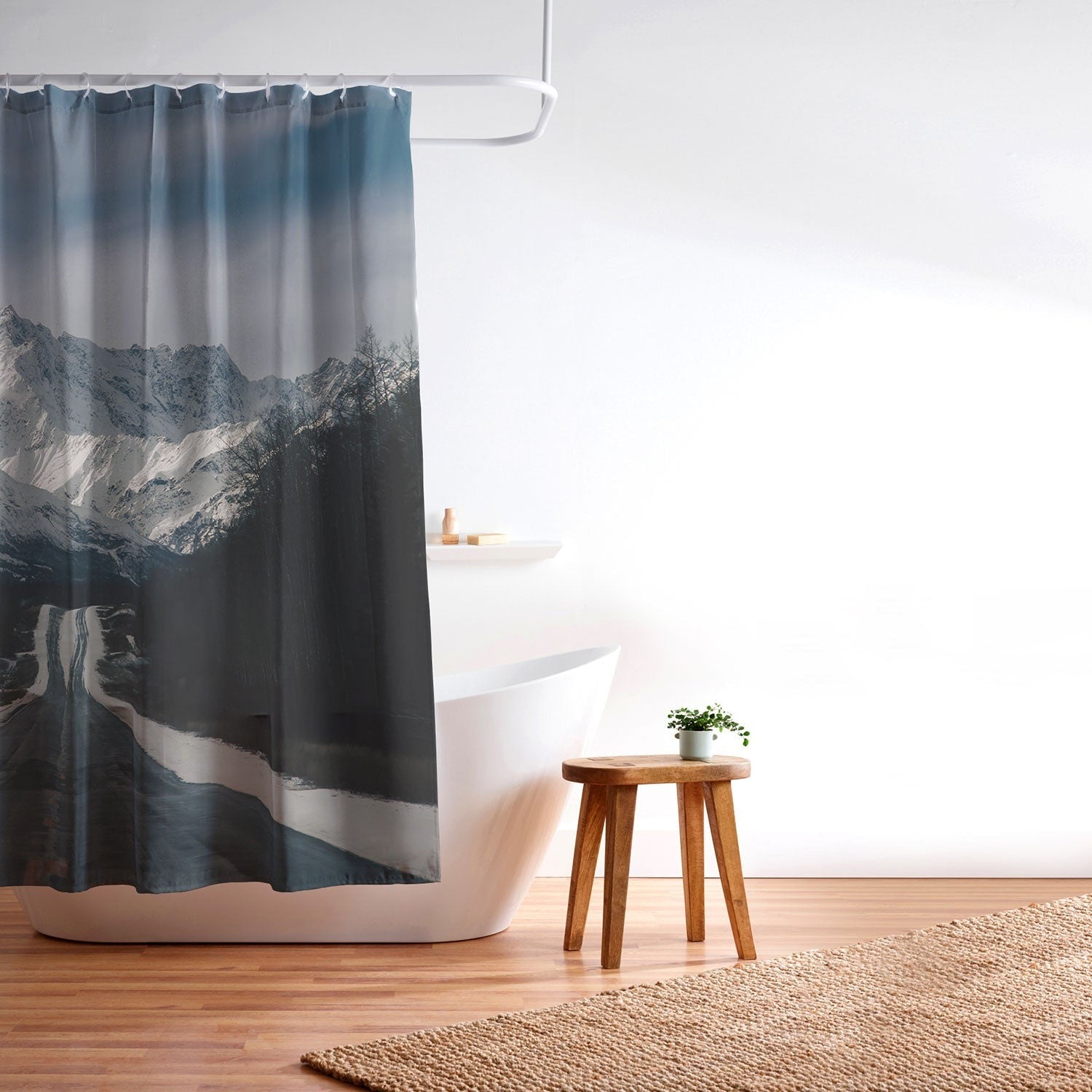 Hannah Kemp Alaska Drive Shower Curtain