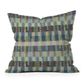 Marta Barragan Camarasa Dynamic Linear Blocks Outdoor Throw Pillow