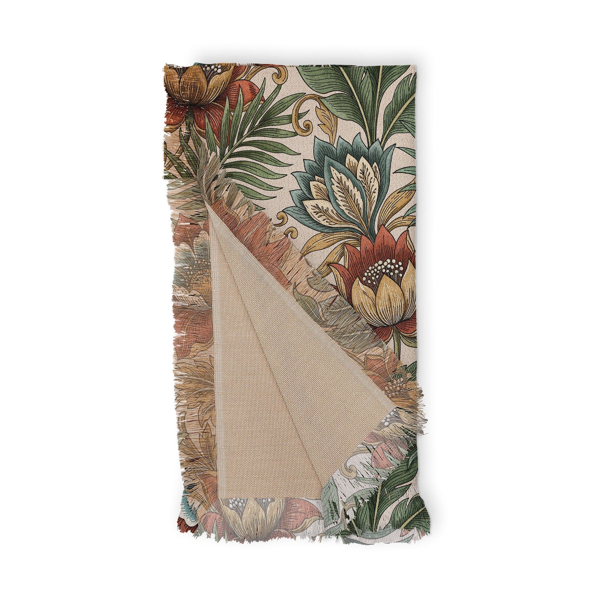 Marta Barragan Camarasa Retro Jungle Garden Throw Blanket