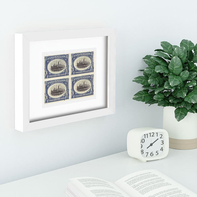 DENY Designs 1901 1c Fast Lake Navigation Stamps Recessed Framing Rectangle