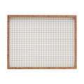 Colour Poems Gingham Plaid Pattern Cloud White Rectangular Tray