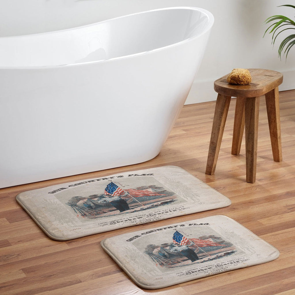 DENY Designs Our Country s Flag Memory Foam Bath Mat