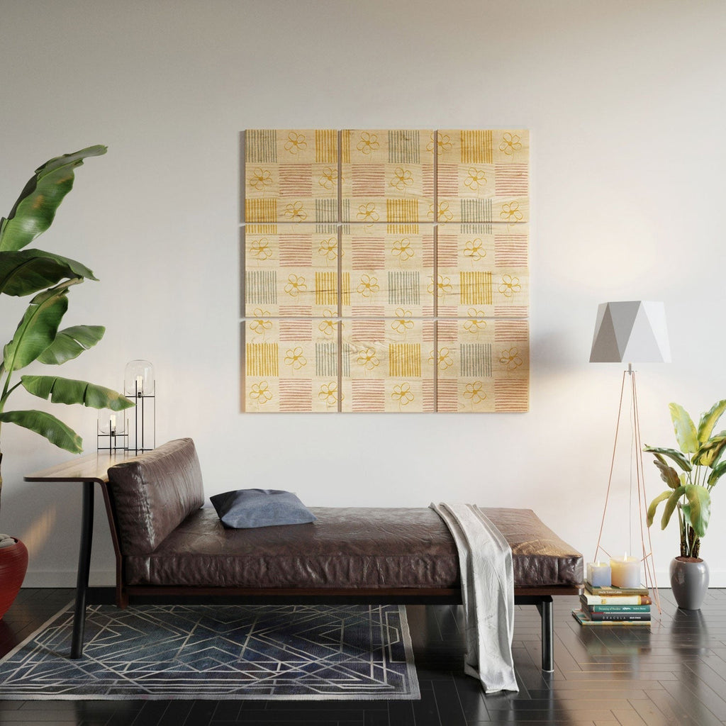 Menina Lisboa Spring Grandmillennial Wood Wall Mural