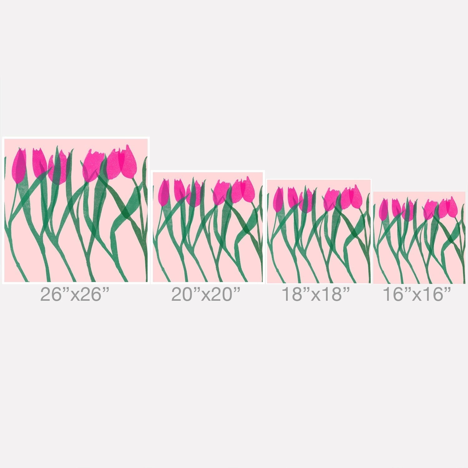 Garima Dhawan tulips 14 Throw Pillow