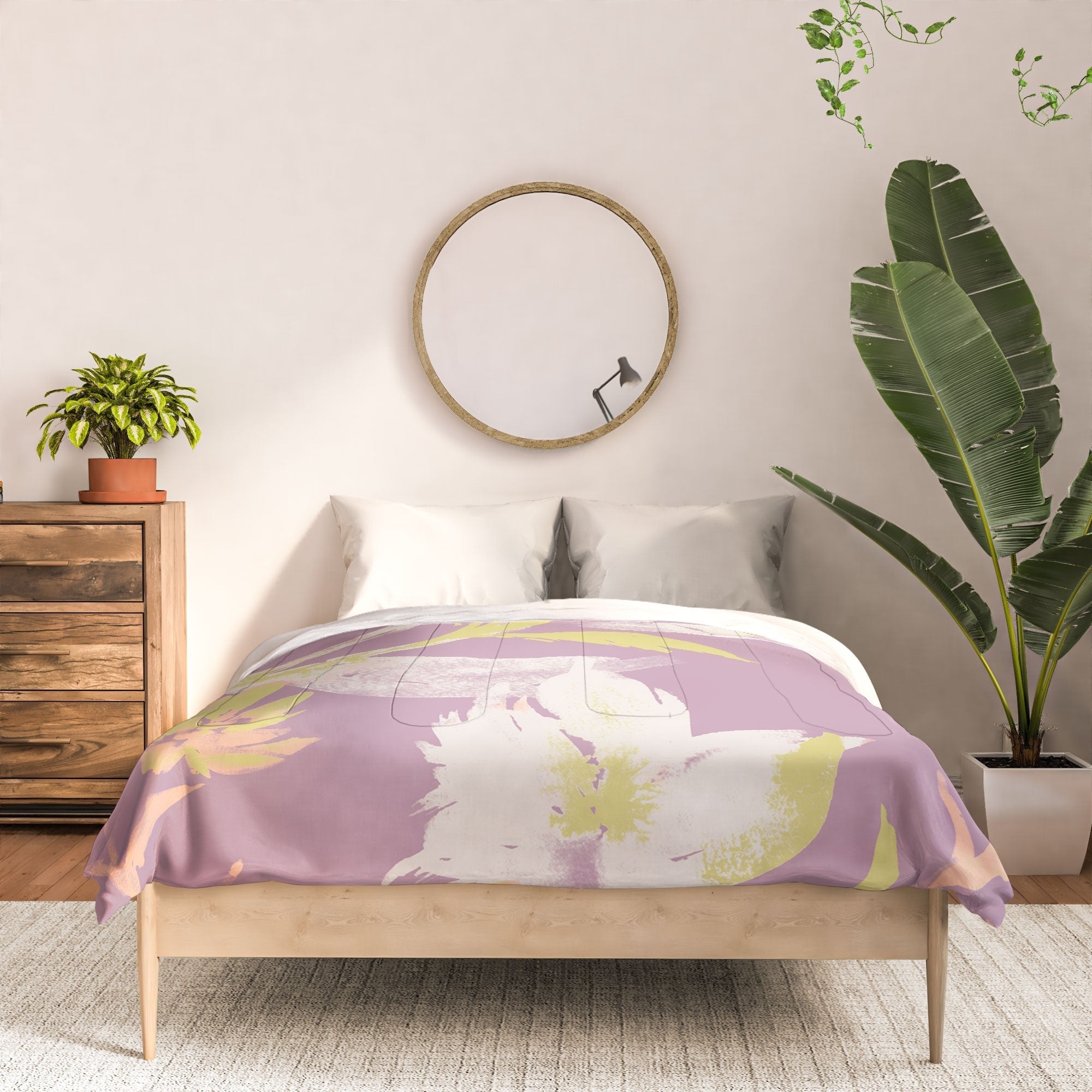 Gabriela Fuente Emma Lilac Floral Comforter