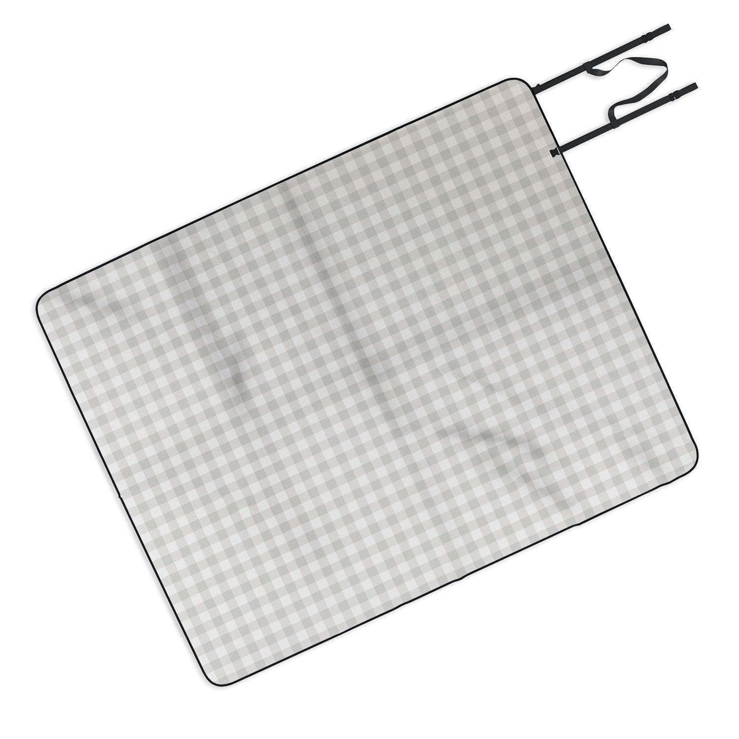 Colour Poems Gingham Plaid Pattern Cloud White Picnic Blanket