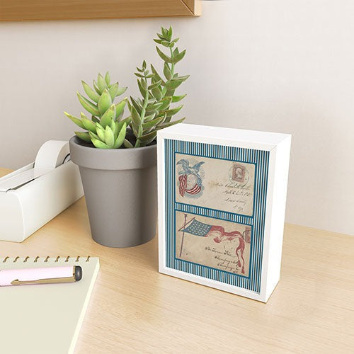DENY Designs Civil War Envelopes Framed Mini Art Print