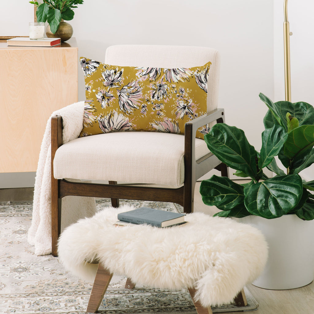 Pattern State Floral Meadow Oblong Throw Pillow