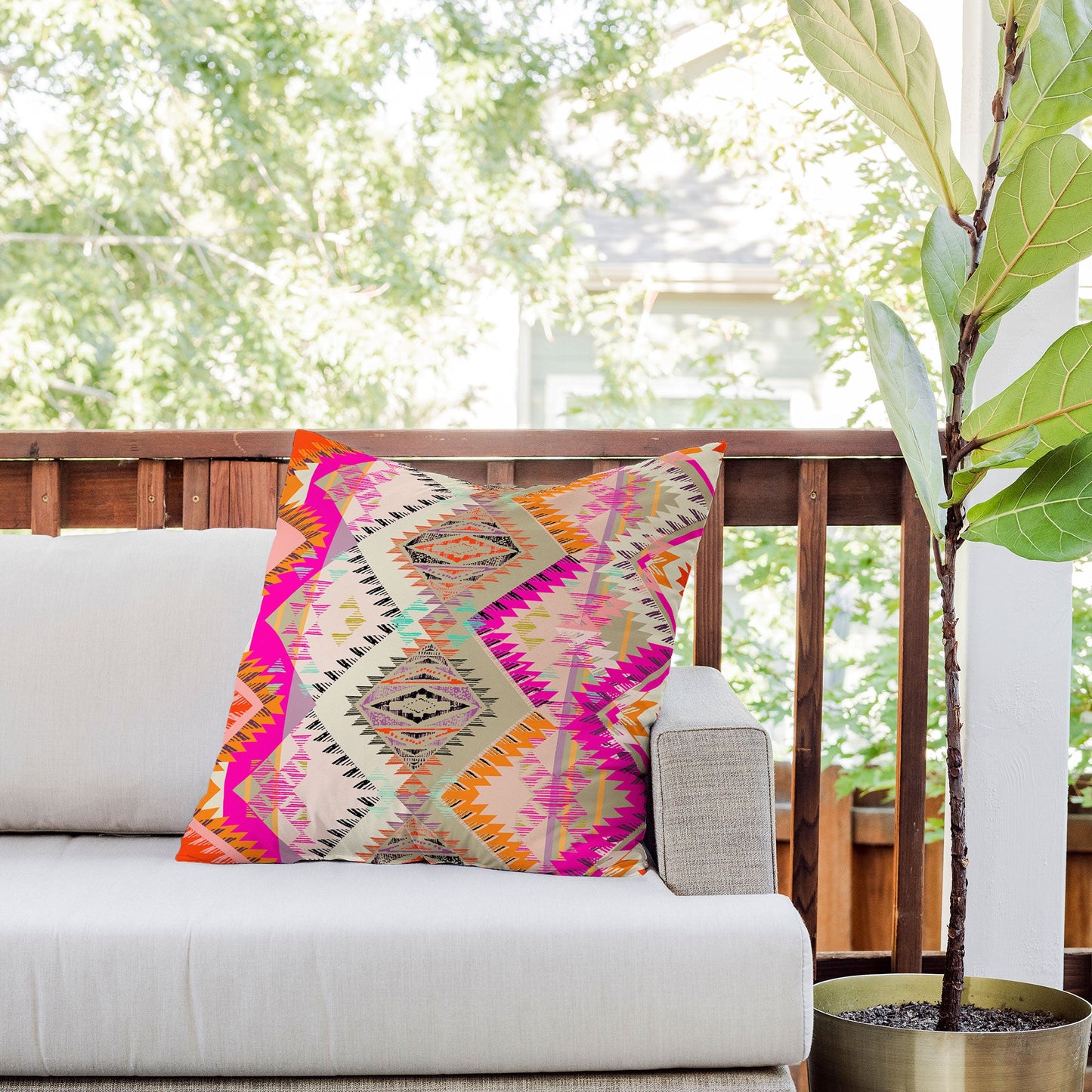 Pattern State Marker Southern Sun Outdoor Throw Pillow
