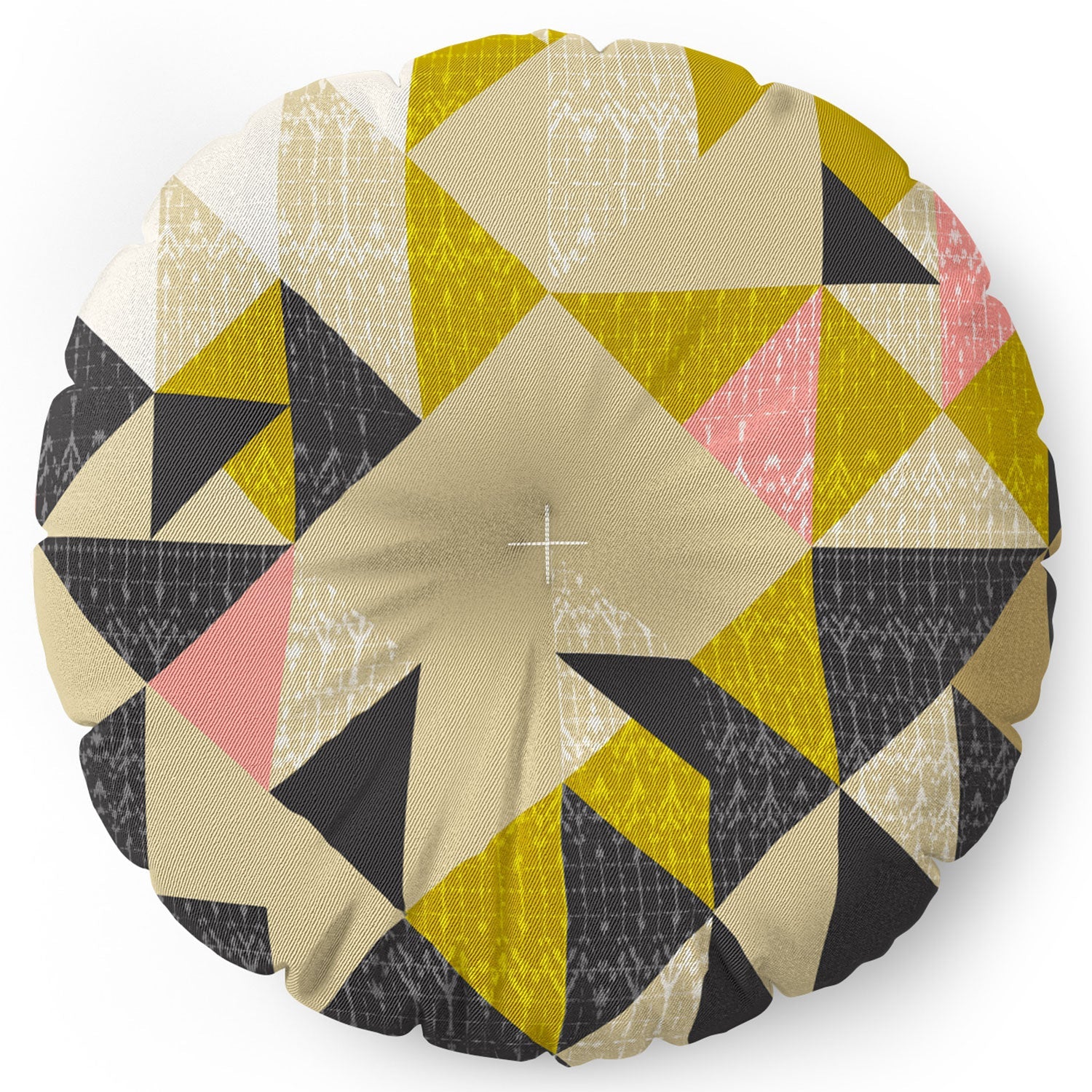 Pattern State Nomad Quilt Floor Pillow Round
