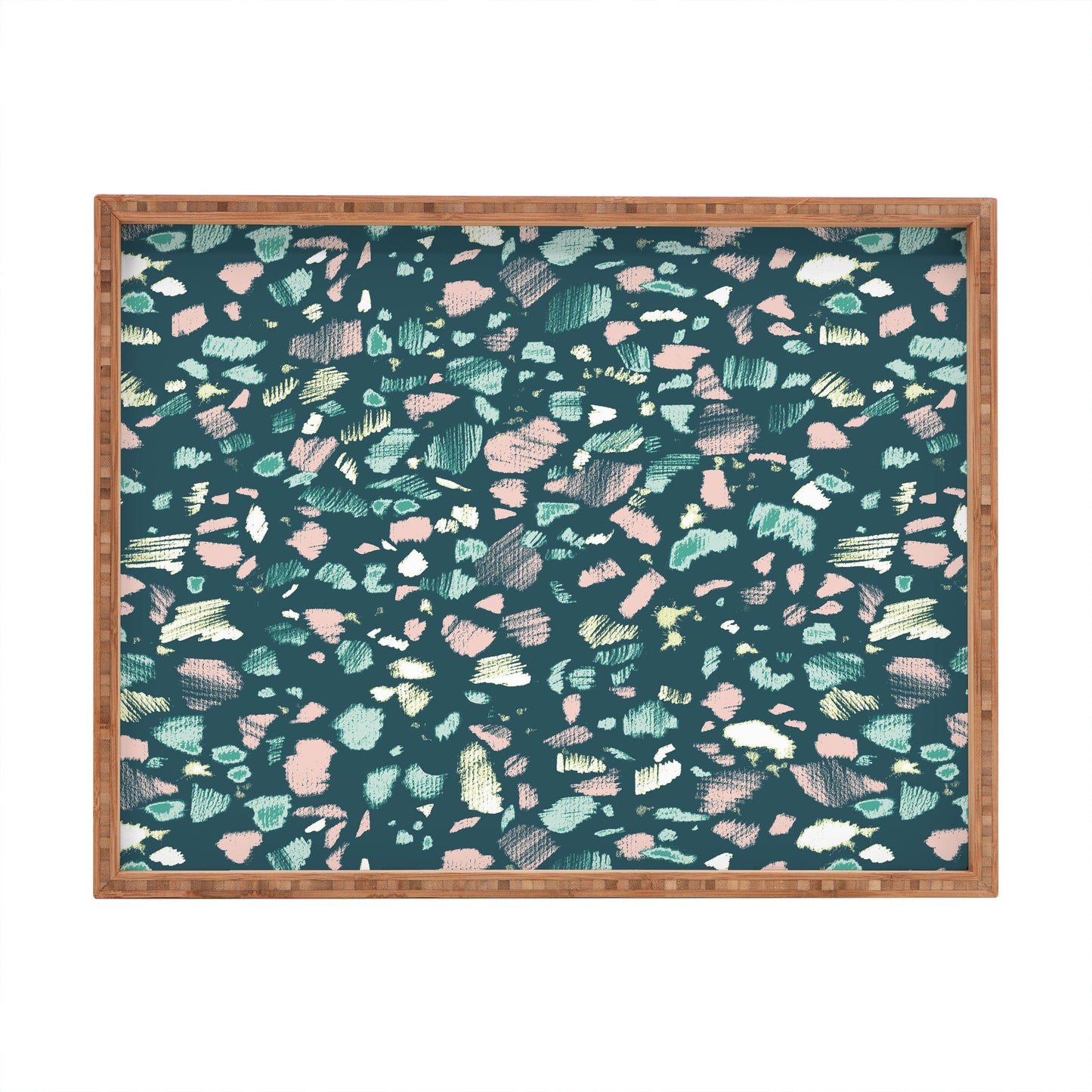 Pattern State Terrazzo Chalk Rectangular Tray