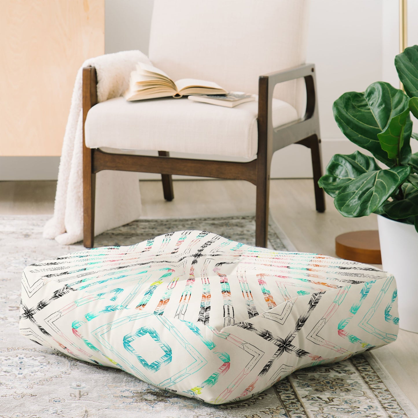 Pattern State Valencia Floor Pillow Square