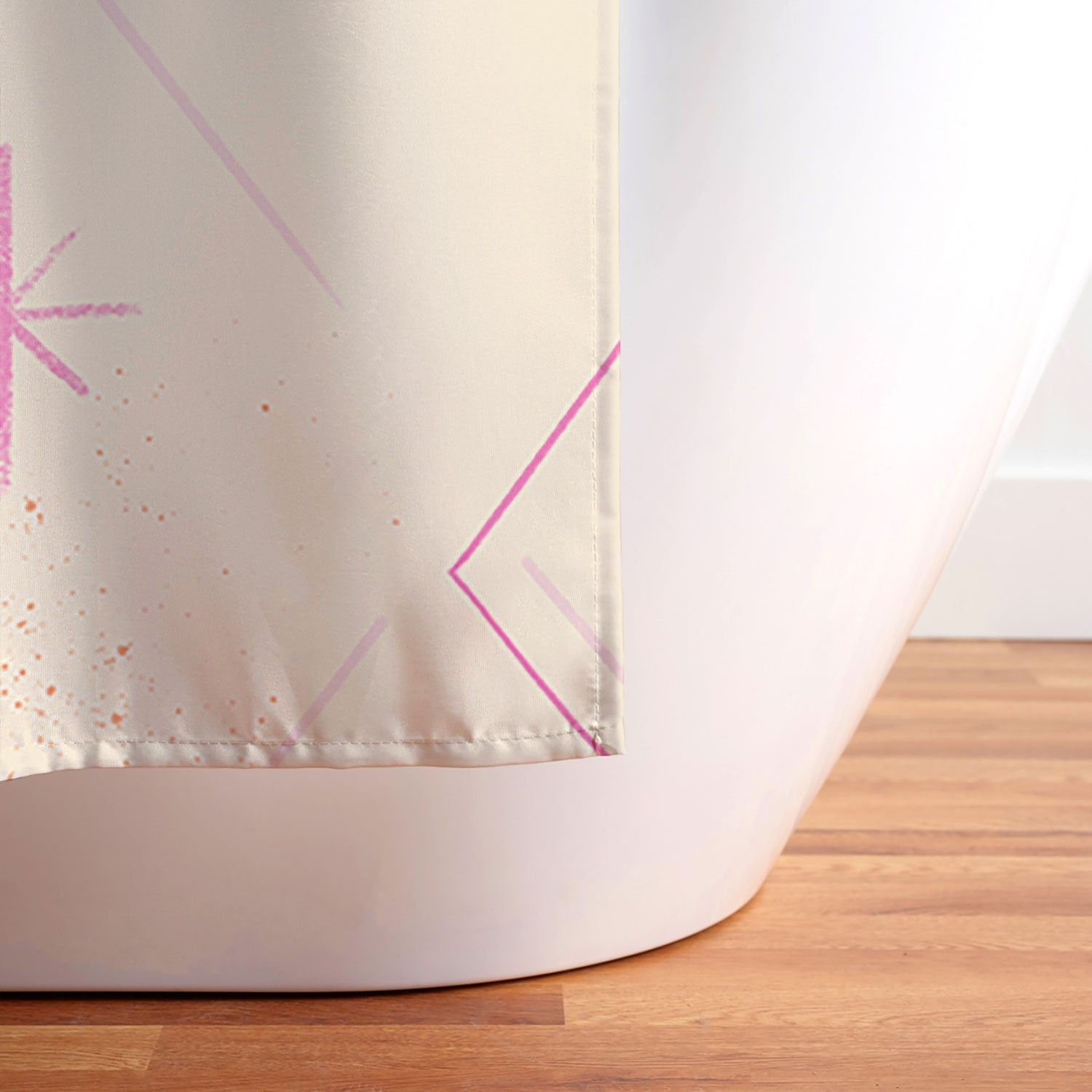 Little Om Starry Web cream Shower Curtain