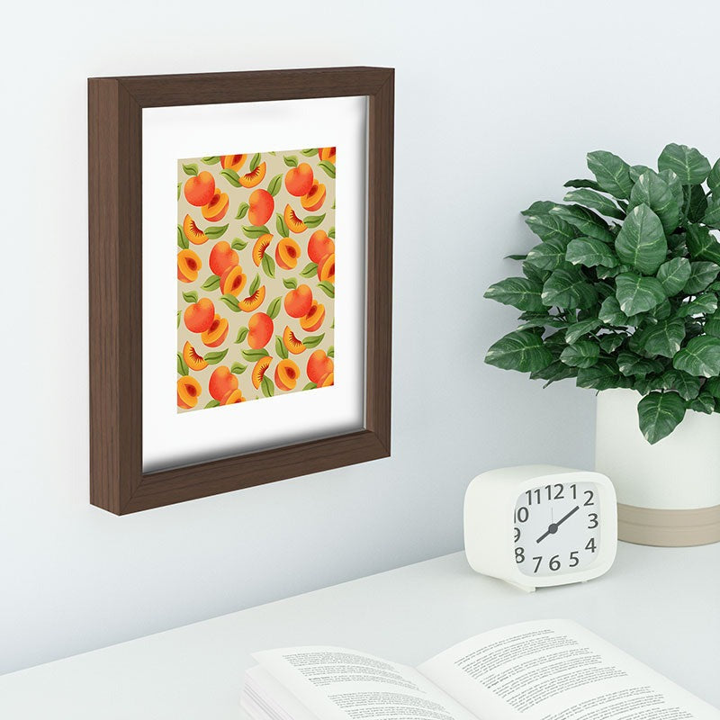 Jessica Molina Peach Pattern Recessed Framing Rectangle