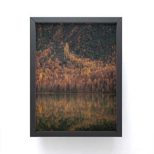 Hannah Kemp Fall Lake Framed Mini Art Print