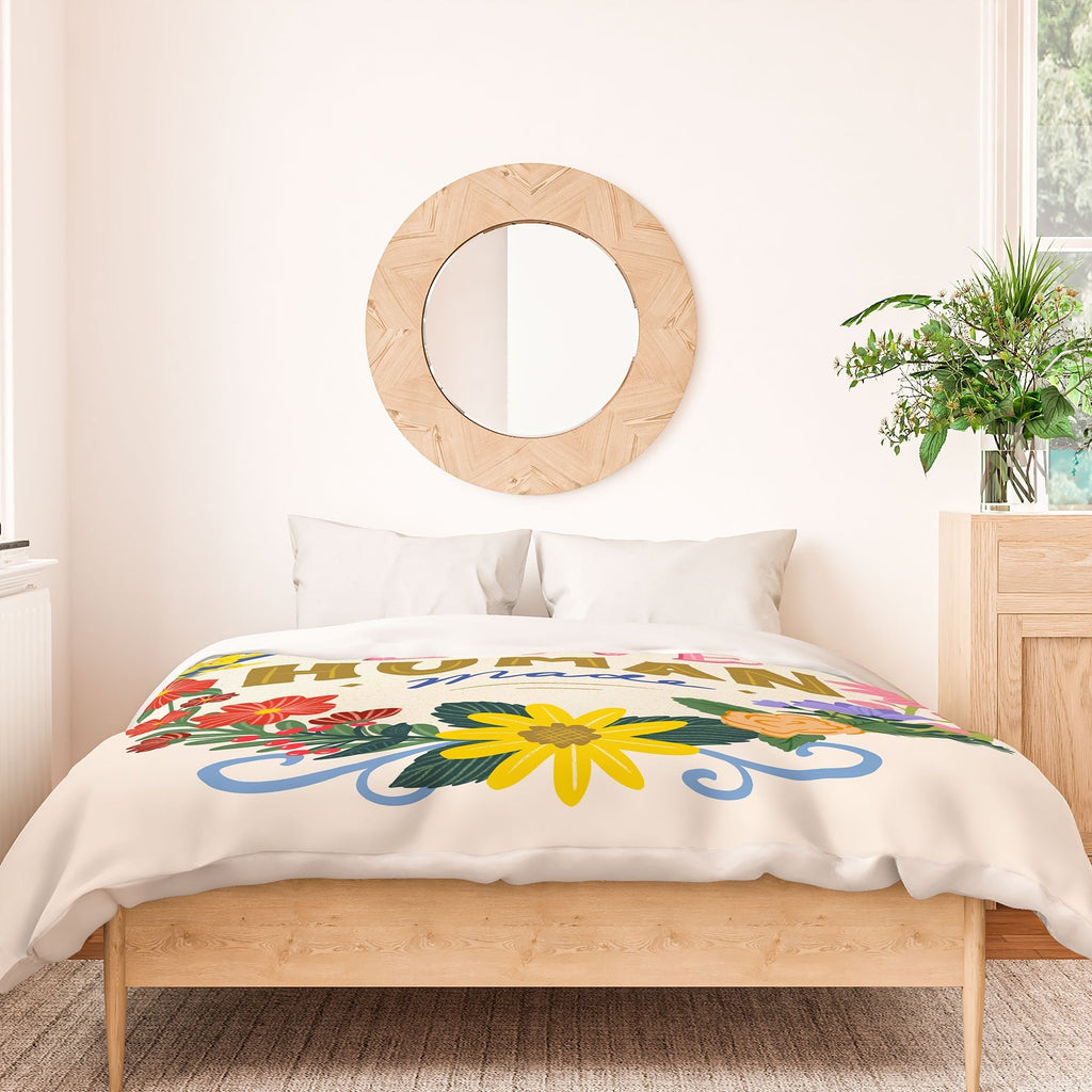 Design by Spark Love Human Made Floral Wreath Duvet Cover