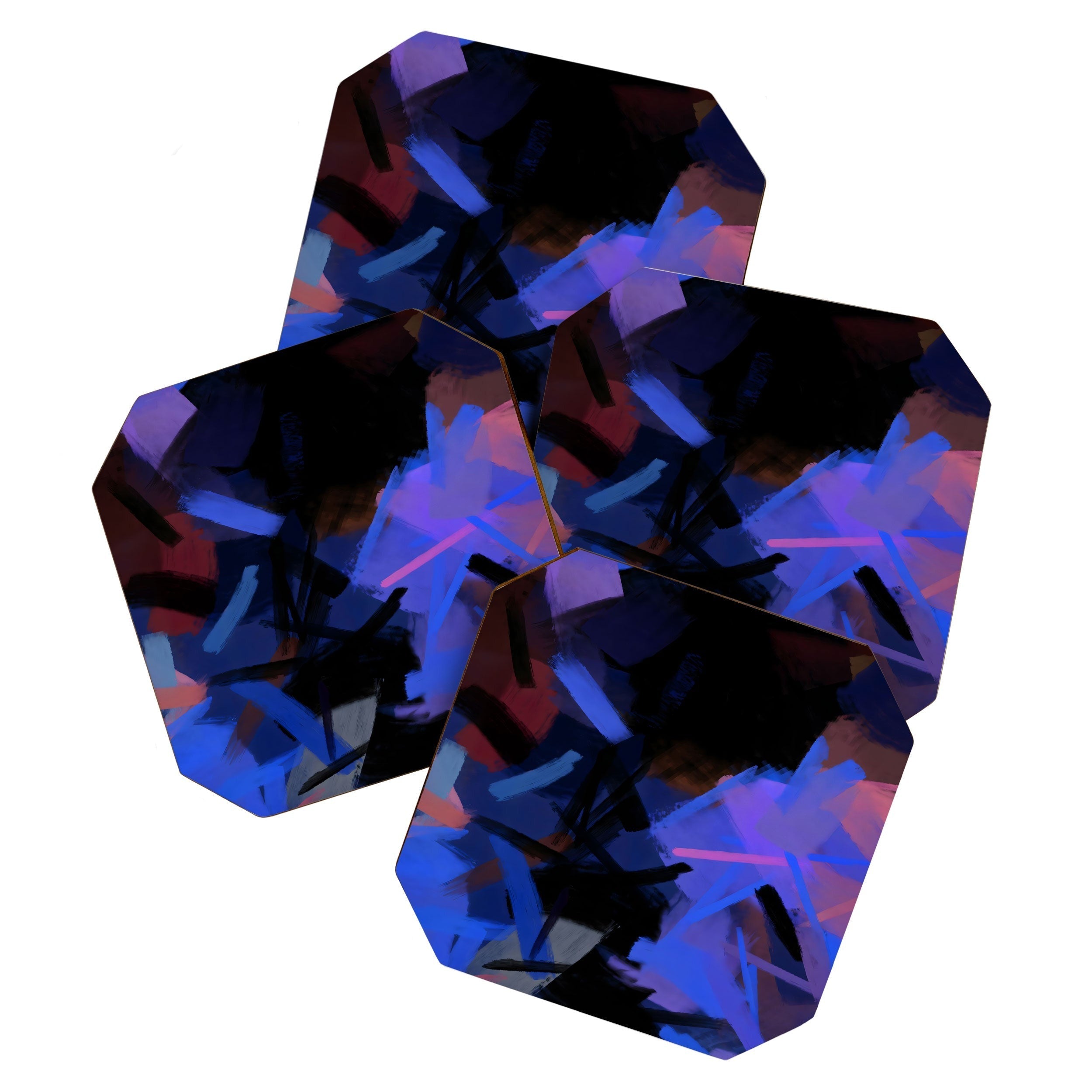 83 Oranges Midnight Sparks Coaster Set