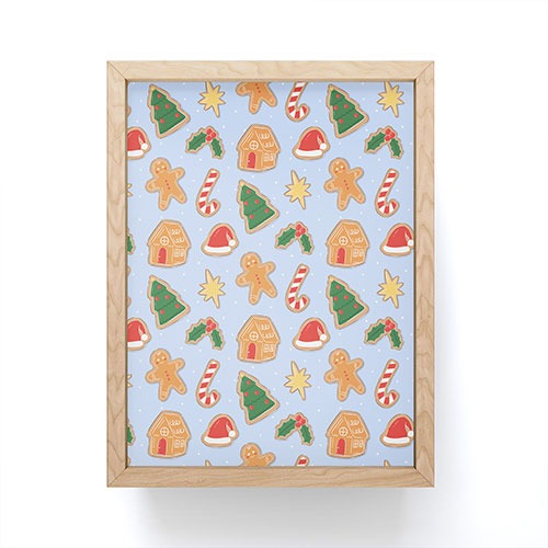 Love_Ryming Christmas Cookies Framed Mini Art Print