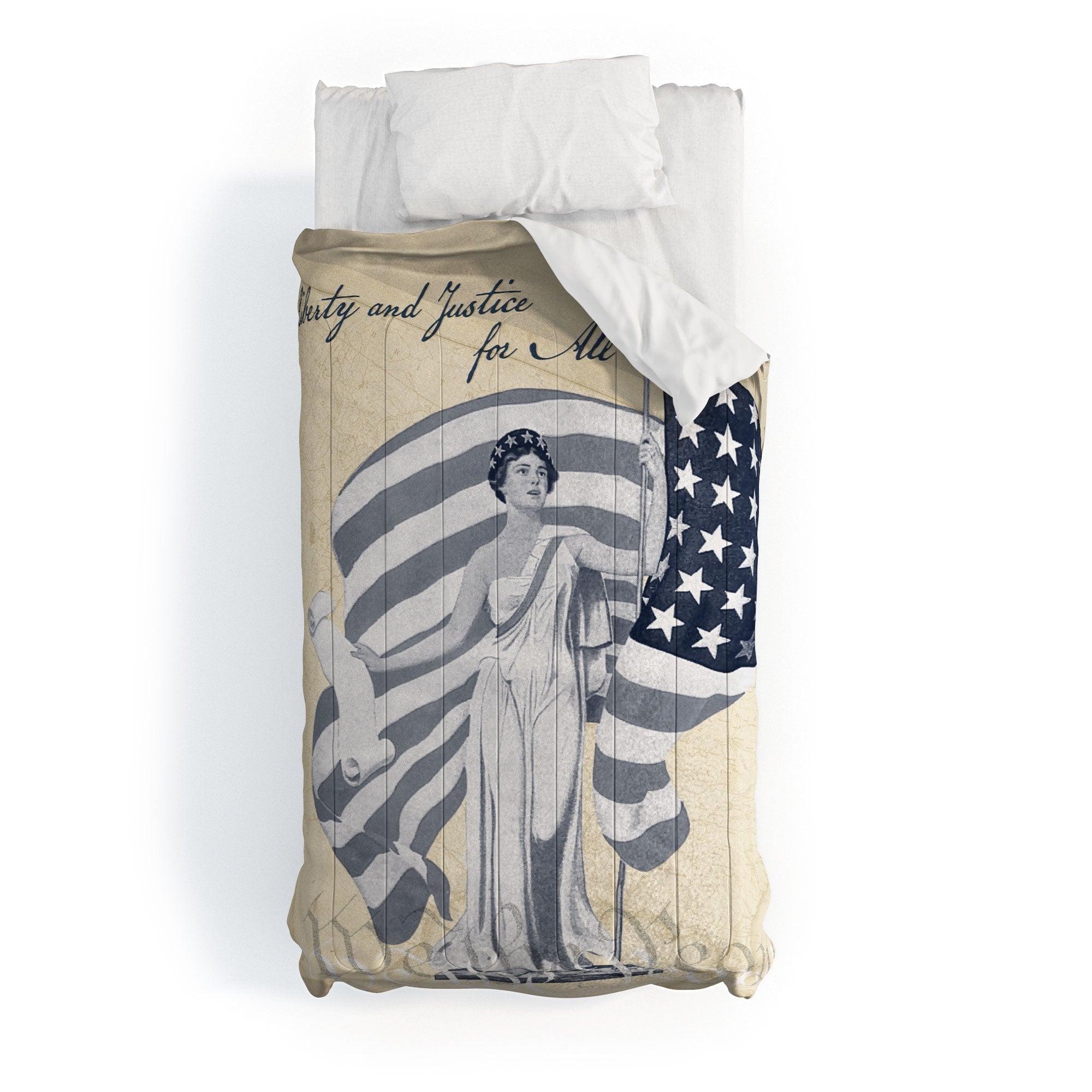DENY Designs Liberty and Justice Woman Comforter
