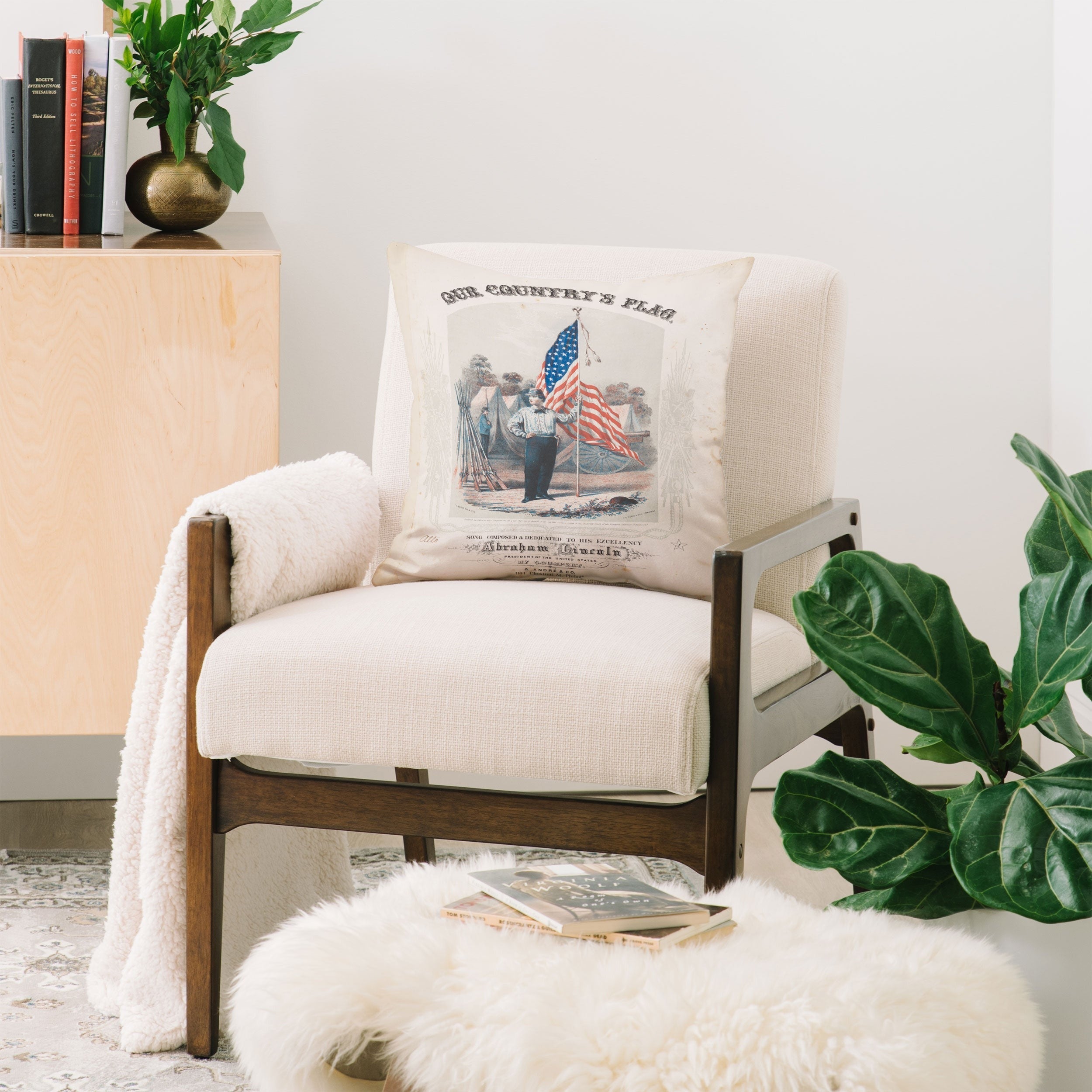 DENY Designs Our Country s Flag Throw Pillow