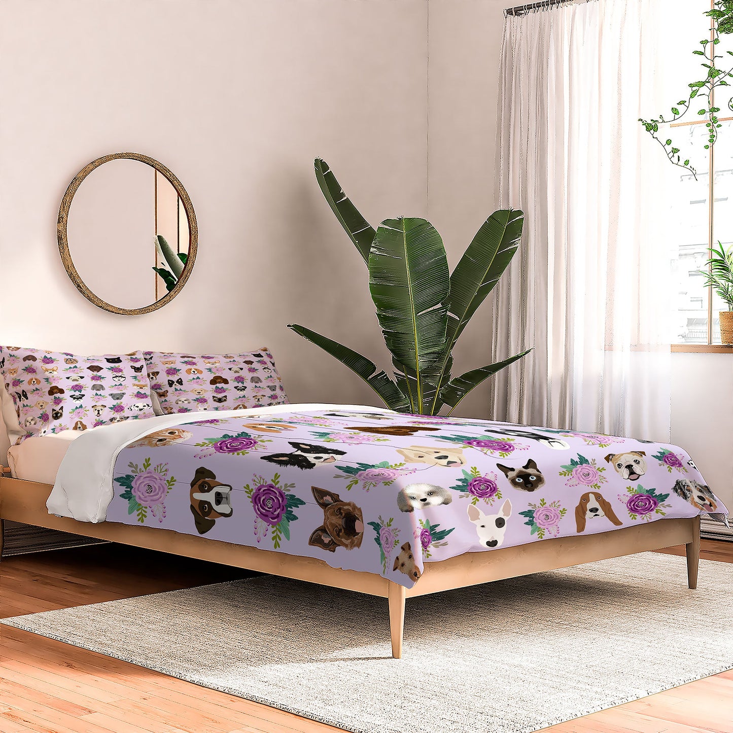 Petfriendly Dogs and cats pet friendly floral Comforter