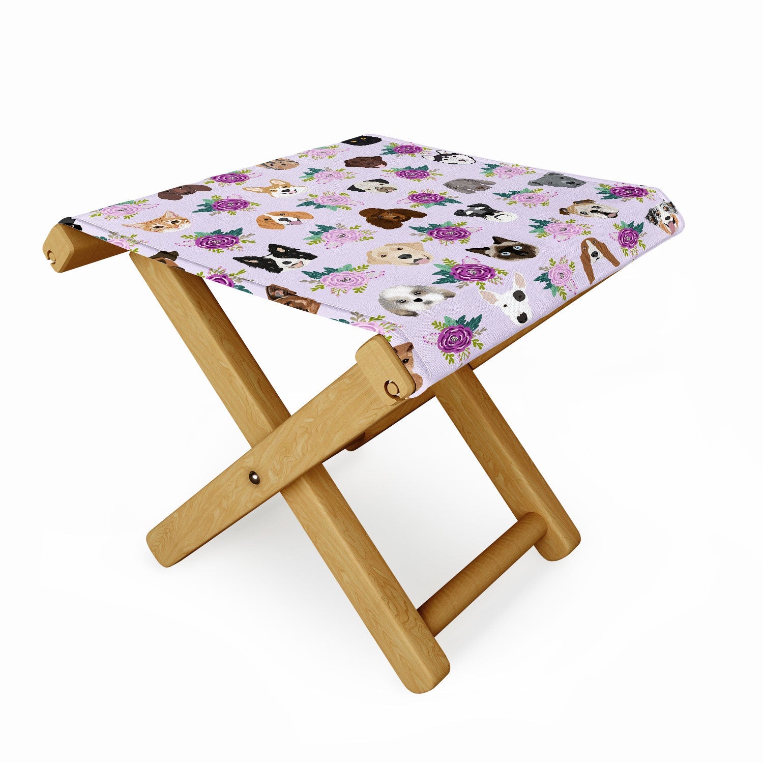 Petfriendly Dogs and cats pet friendly floral Folding Stool