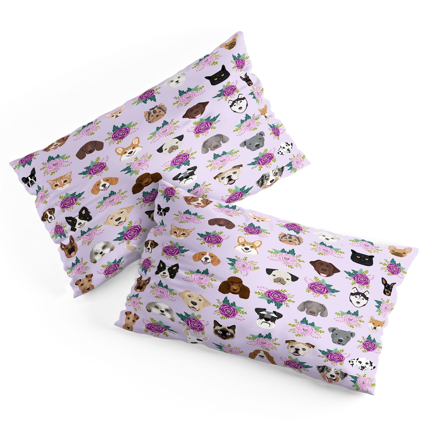Petfriendly Dogs and cats pet friendly floral Pillow Shams