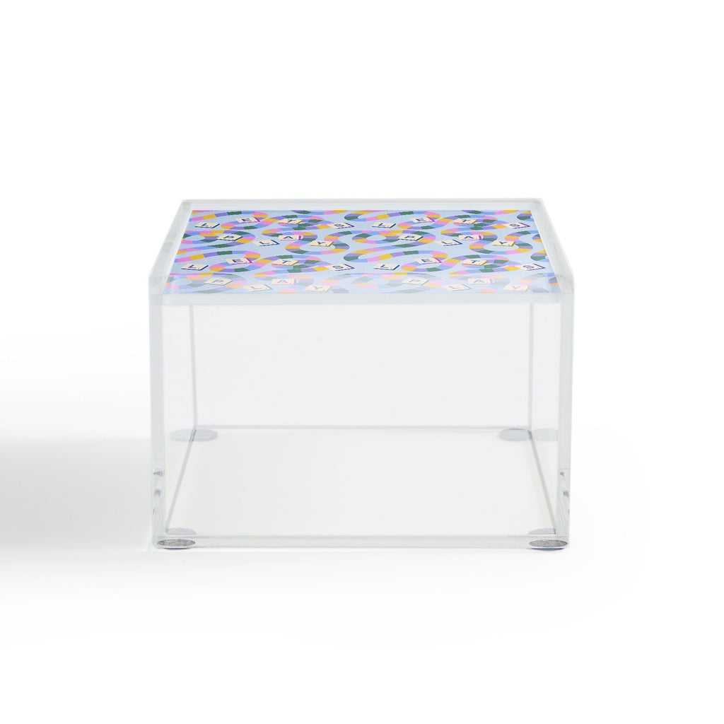Design by Spark Scrabble Board Game Night Acrylic Box