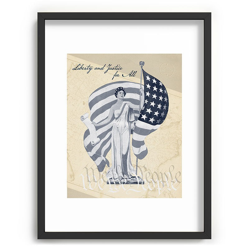 DENY Designs Liberty and Justice Woman Recessed Framing Rectangle