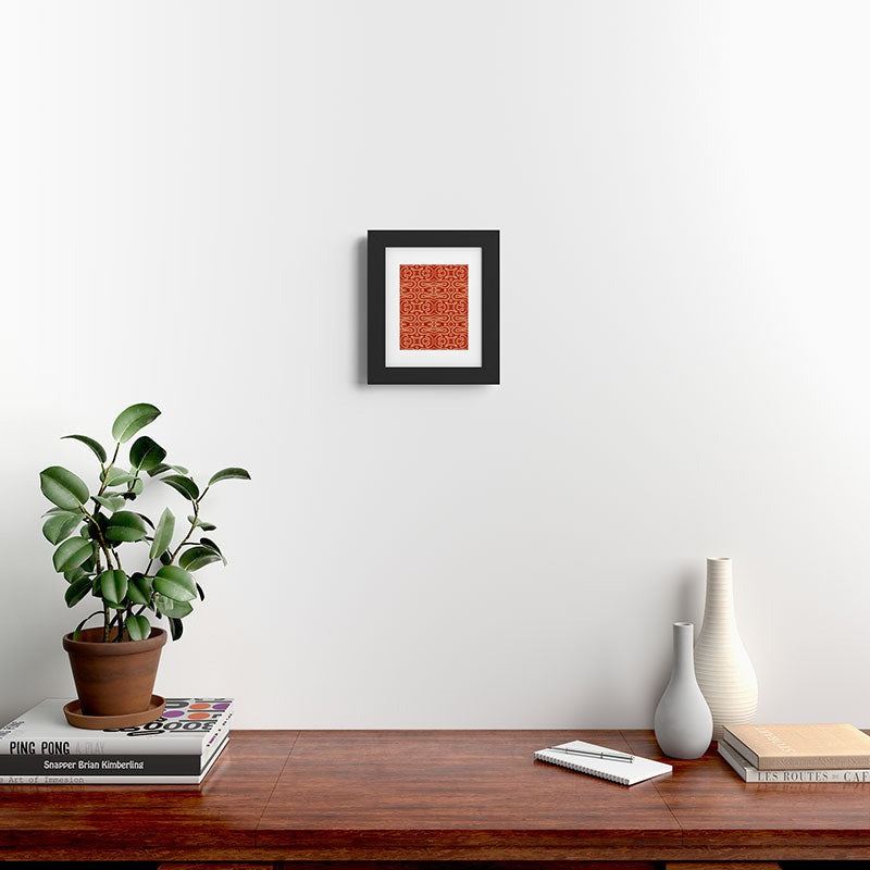 Mirimo Venexiana Burnt Orange Framed Art Print