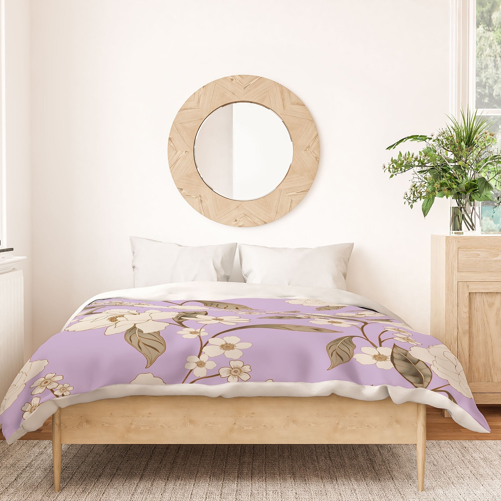 Gabriela Fuente Roberta lilac Duvet Cover