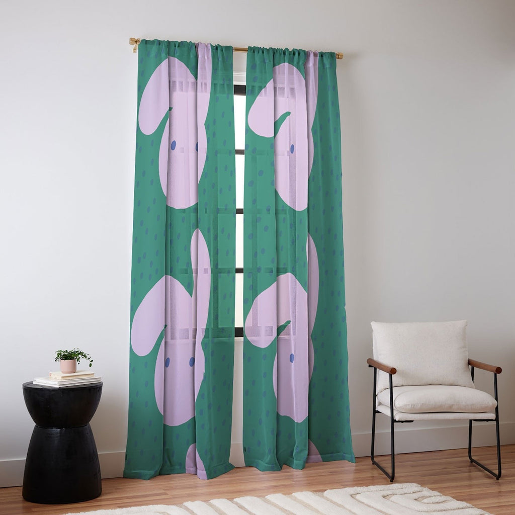 Camilla Foss Pebbles and Rabbit Sheer Non Repeat