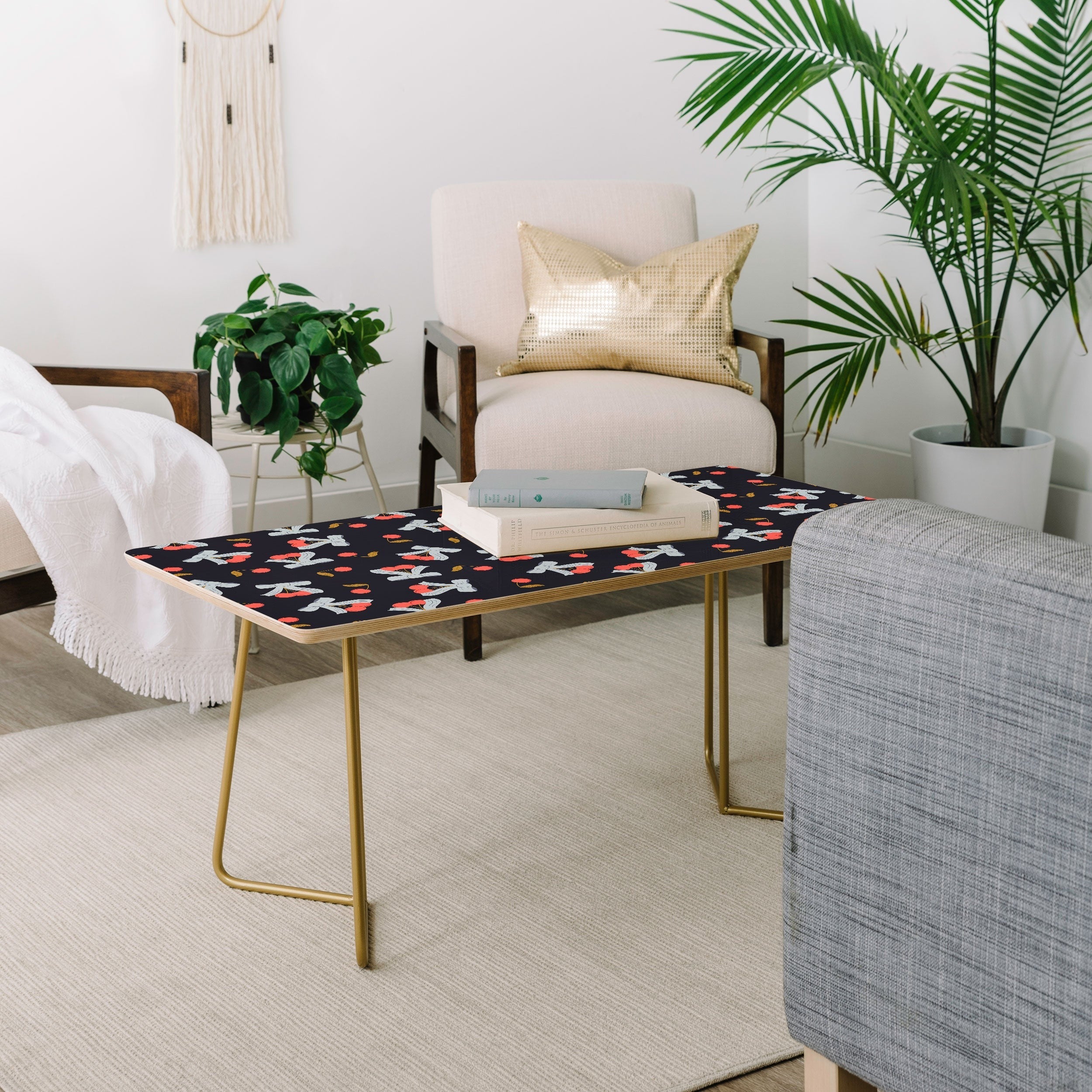 Jennifer Labre Cherries and Bows Coffee Table